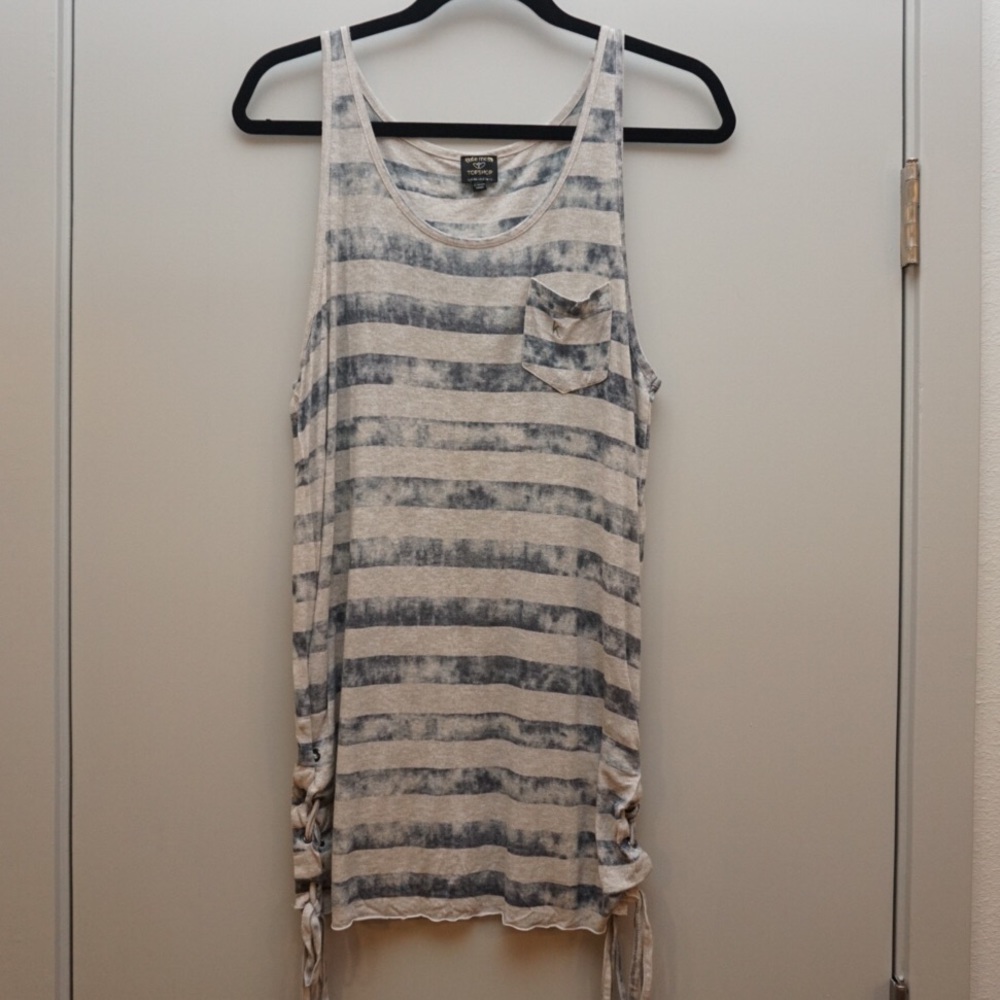 Kate Moss for Topshop | Side-tie Long Tank